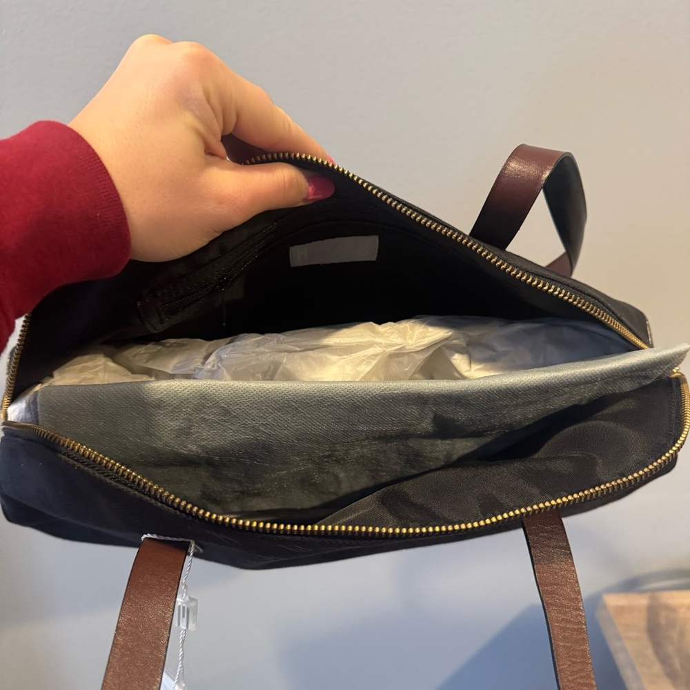 Missoni Vintage Black Canvas and Leather Shoulder Bag - Picture 9 of 9